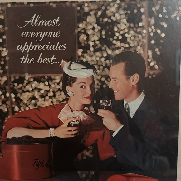Vintage Coca-Cola advertisement from a 1950s magazine framed 12.5”x16” - Picture 2 of 8